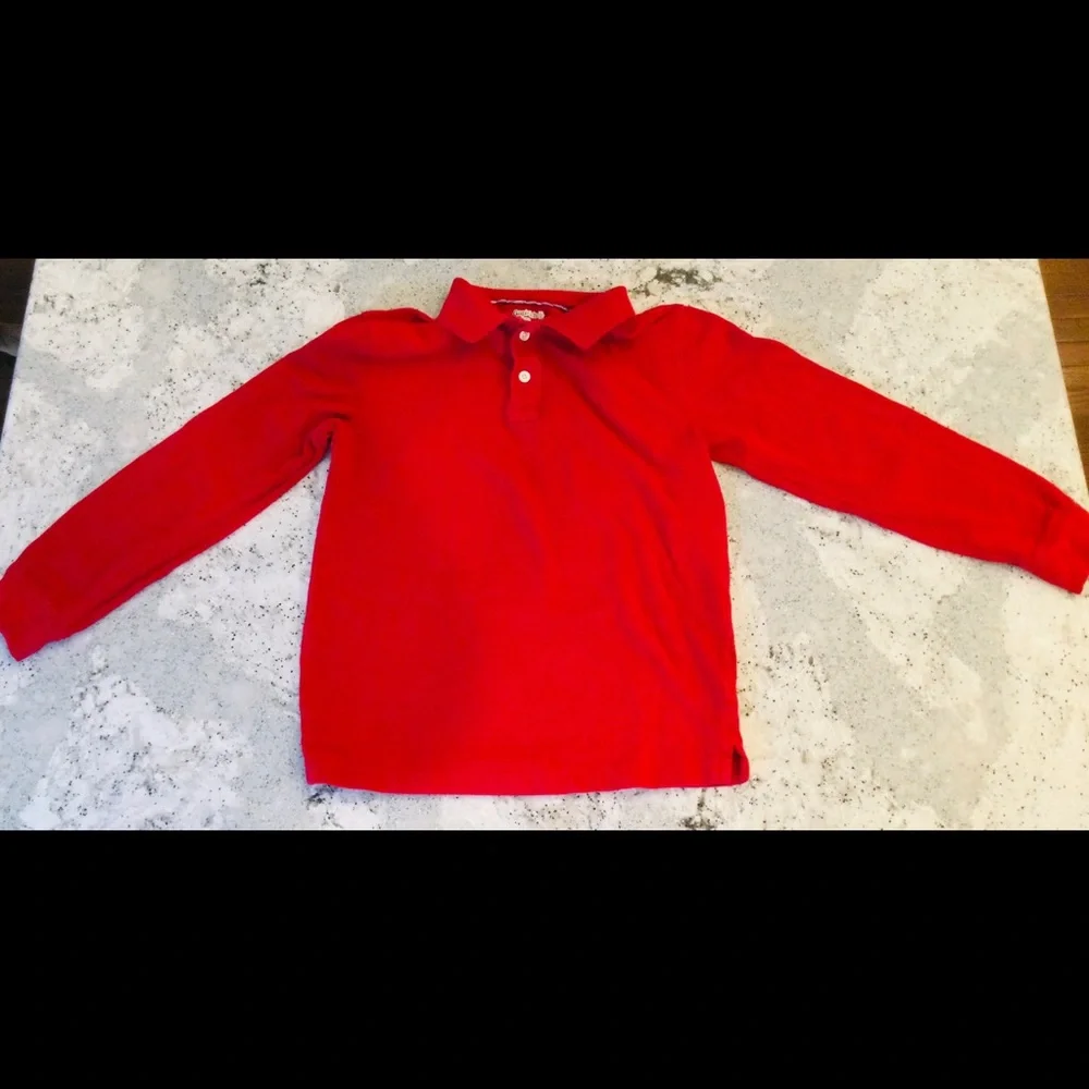 Gap Kids uniform long-sleeve polo shirt - Picture 3 of 4